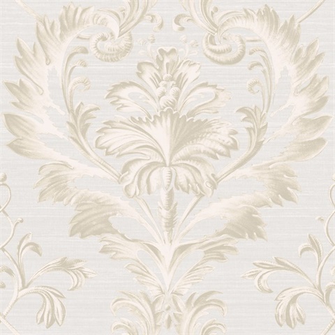 BRL980015 | Tangler Light Grey Brilliant Damask Wallpaper | Wallpaper ...