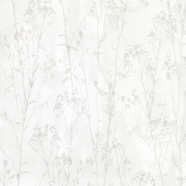 2814-802016 | Tanner Off-White Floral Silhouette Wallpaper | Wallpaper ...
