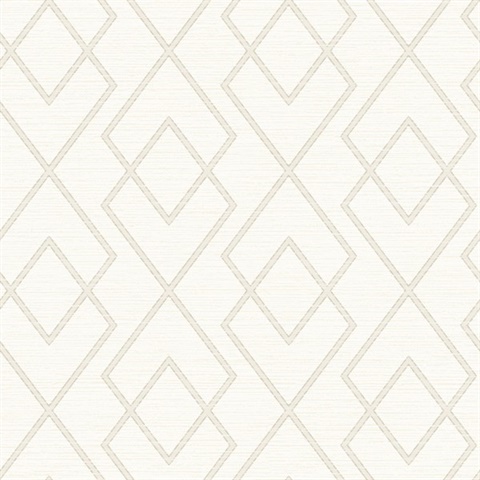 Taupe Blaze Taupe Trellis Wallpaper