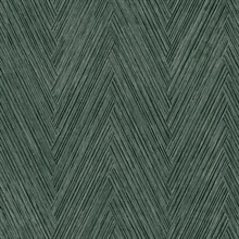 Thatched Chevron Bottle Green Wallpaper