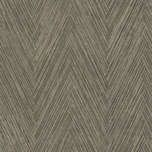 Thatched Chevron Charcoal Wallpaper