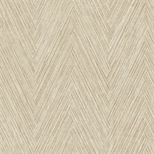 Thatched Chevron Terracotta Wallpaper