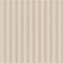 Ticking Beige Stripe Wallpaper