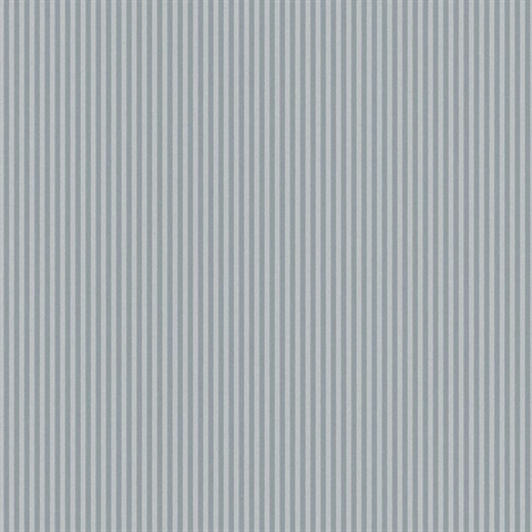 Ticking Blue Stripe Wallpaper