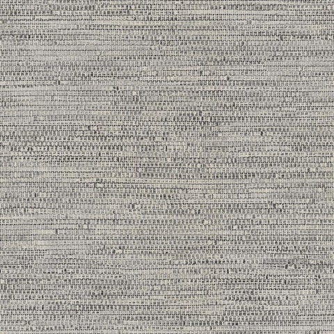 Tok Fog Textured Faux Basketweave Wallpaper