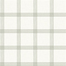 Twain Green Plaid Wallpaper