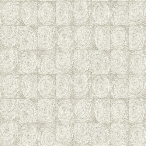 Valdez Winter Grey Medallion Wallpaper