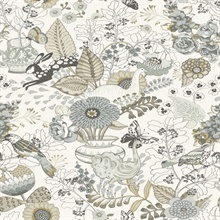 Whimsy Neutral Fauna Wallpaper