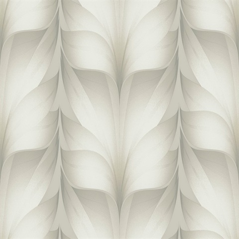 White Lotus Light Stripe Wallpaper