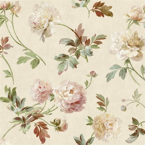 GX8155 | Whitworth Peony | Wallpaper Boulevard