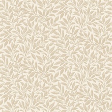 Winter Berry Beige Vine Wallpaper